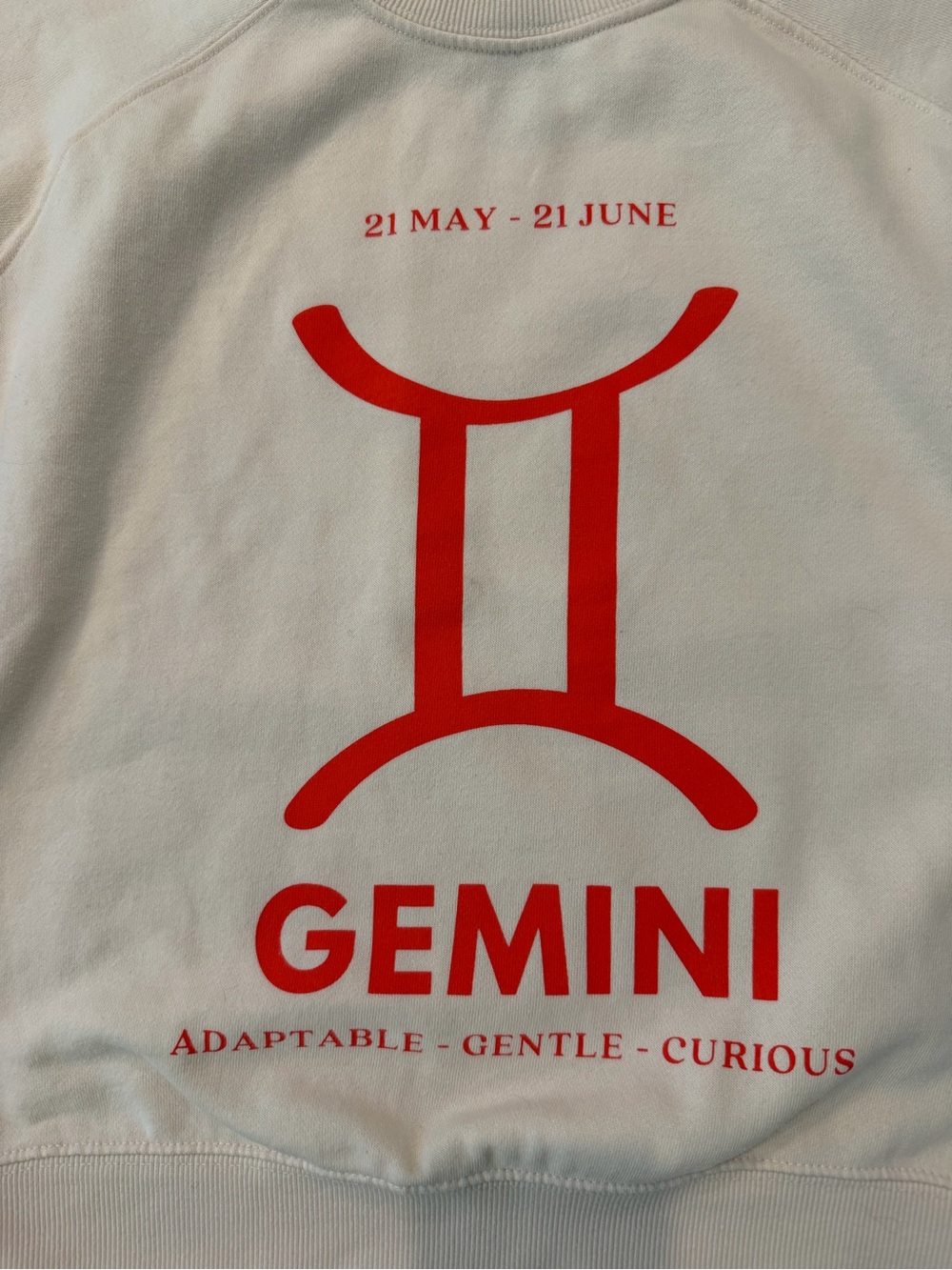 Anthropologie The Zodiac Gemini Sweatshirt Catherine O'Sullivan Women’s XXS - Picture 4 of 6